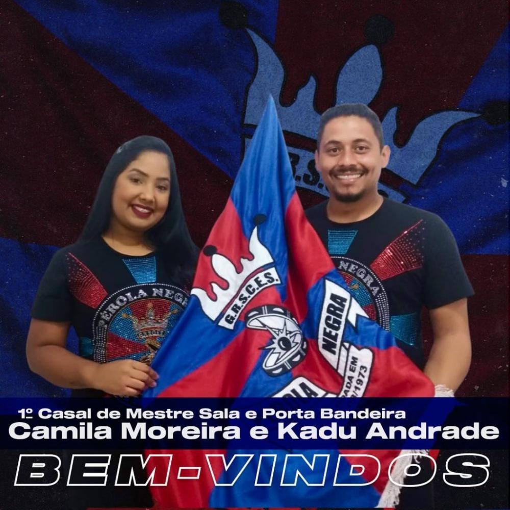 Pérola Negra tem novo casal de mestre-sala e porta-bandeira